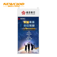 钮鹿客/NEWCLOD NC43 43英寸双面吊挂屏 银行 店面 橱窗屏 液晶广告机 显示屏 海报一体机