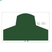 占米 打印头靶纸 训练用打靶纸训练纸张 头靶100张(不带环)