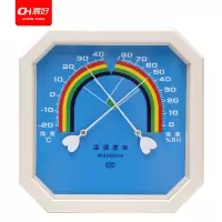 晨好 A2型大号温湿度计 仓库家用室内养殖高精准度指针式湿度表 蓝色