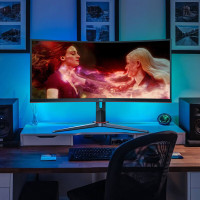 AOC 曲面电竞显示器 34英寸 CU34G2XP 带鱼屏 WQHD 165Hz 快速液晶1ms HDR10 G2钢炮