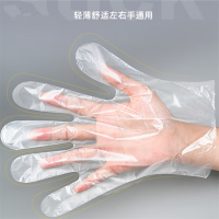 雪衣王 一次性PE手套 塑料PE薄膜手套透明套 大号 100个/包