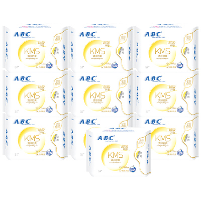 ABC卫生巾日用纤薄棉柔卫生巾240mm*10包共80片 K11