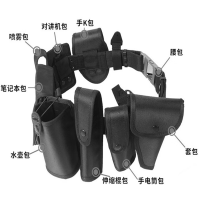 JJXF燚海 多功能执勤战术腰带四件套(喷雾包+对讲机包+手套包+腰带)