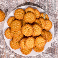 比比赞日式小圆饼干多口味海盐饼干约24包 整箱1000g