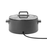 美的(Midea)电火锅家用多功能锅2升容量食品级不粘旋钮式操作 MC-ZGE2001