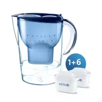 碧然德(BRITA)过滤净水器 家用滤水壶 净水壶 Marella 海洋系列 3.5L滤水壶1壶7芯(蓝色)
