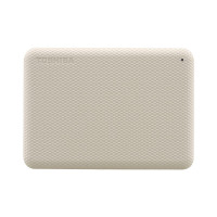 东芝(TOSHIBA) 1TB 移动硬盘 V10系列 USB3.2 Gen1 2.5英寸 机械硬盘 米白 兼容Mac 密