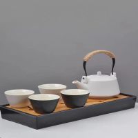 汝窑功夫茶具小套装简约家用个人用酒店单人泡茶一壶二杯干泡茶盘