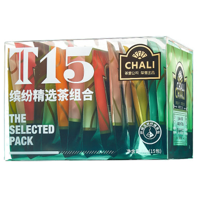 CHALI茶里公司花草茶叶T15缤纷茶盒装15包多味组合果茶包红茶茉莉花茶