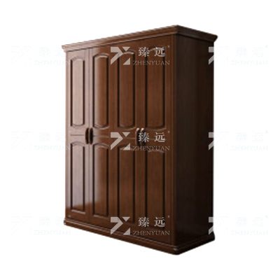 臻远 简易衣柜 胡桃木