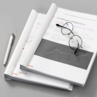 齐心 A868 大容量200张抽杆夹 A4 白