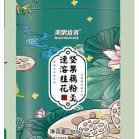 美粥食客纸罐速溶桂花坚果藕粉速溶颗粒藕粉易冲泡300g