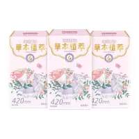 月月舒暖暖日记棉柔干爽超薄420超长夜用4片*3包