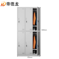 帝德龙六门衣柜铁皮储物柜YG-G4 900*420*1800mm