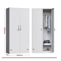 繁石榴T1003款2门型号办公室更衣柜