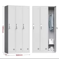 繁石榴T1003款3门型号办公室更衣柜