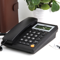 电话机座机 固定电话 办公家用 免提通话 可接分机 785黑 一年质保