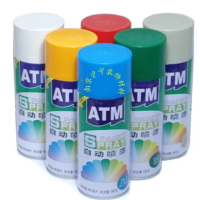 ATM自动手喷漆金属家具汽车钣金摩托电动车涂鸦 白色单瓶装 12瓶起售