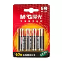 晨光 碱性电池 ARC92556 5号 4粒/卡(卡)