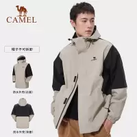 骆驼AA12235456X男情侣单冲冲锋衣米灰/幻影黑,墨蓝/浅卡其/海绿