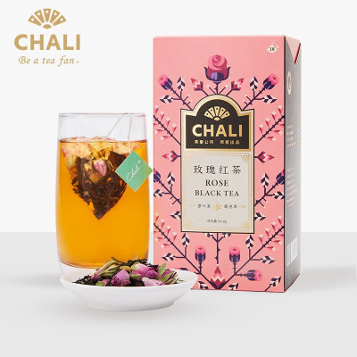 Play 00:04 00:16 CHALI茶里 玫瑰普洱茶18包盒装 花草茶组合三角袋泡茶茶叶茶54g