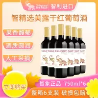 智利智象j精选美露干红葡萄酒750ml*6 正箱装送礼聚会佐餐