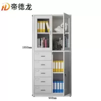 帝德龙通玻对开文件柜资料档案柜WJG-W5 900*400*1850mm