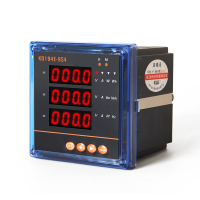 三相数显智能数码电力仪表液晶显示电流电压表频率,107*107三相多功能