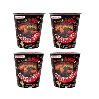 ABD杯装鬼椒面85g/桶*4桶 特辣断魂级辣干拌面方便面零食夜宵