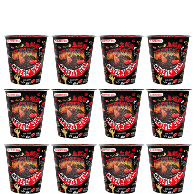 ABD杯装鬼椒面85g/桶*12桶 特辣断魂级辣干拌面方便面零食夜宵