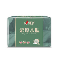 心相印 3DT100(包装)商用柔厚亲肤三层100抽塑装纸面巾3包*1提 生活用纸 洁净卫生 家用面巾纸巾