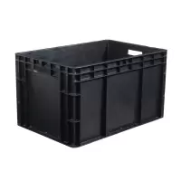 塑料箱 不防静电胶框加厚黑色 600*500*300