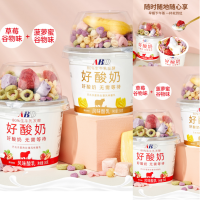 ABD好酸奶180g*6杯(草莓谷物脆*3+菠萝蜜谷物脆*3) 谷物+酸奶一杯到位办公室零食下午茶早餐夜宵