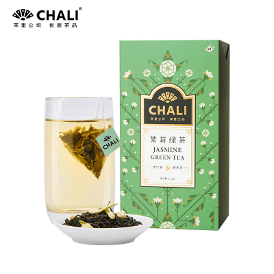 CHALI茶里茉莉绿茶18包盒装独立包装 花草茶立体三角袋泡茶包36g