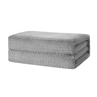 彩虹 上盖电热毯(暖身毯) 双面提花法兰绒 T1613 (1.6米*1.3米)百搭灰