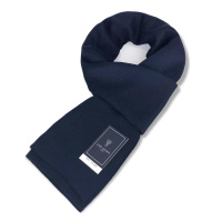 围巾学生韩版保暖围脖男秋冬季生日礼物百搭围巾 藏青色(2条)