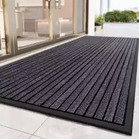 橡胶进门地垫 海航纹 黑灰色 尺寸50*80CM 货期3天 6块起送