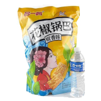 吕一鸣花椒锅巴椒香烧烤味网红小吃休闲大袋即食膨化怀旧传统零食140克*1袋