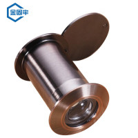 防盗门高清猫眼门镜 家用老式通用监控防撬后盖可视猫眼 红古铜 直径26mm 门厚46-76mm