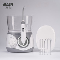 拜尔(BAIR) H6 600ML家庭装冲牙器 台式插电洗牙器家用洁牙机水牙线牙齿清洁器 白色