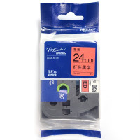 兄弟(brother)TZe-451标签机色带 24mm红底黑字(适用于PT-P950NW/900W) 单位:个