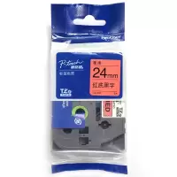 兄弟(brother)TZe-451标签机色带 24mm红底黑字(适用于PT-P950NW/900W) 单位:个
