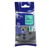 兄弟(brother)TZe-751标签机色带 24mm绿底黑字(适用于PT-P950NW/900W) 单位:个