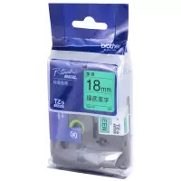 兄弟(brother)TZe-741标签机色带 18mm绿底黑字(适用于PT-P950NW/900W) 单位:个