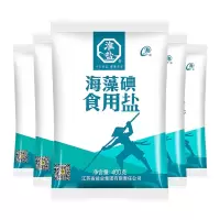 淮盐 海藻碘食用盐加碘盐家用食盐精制细盐巴 400g