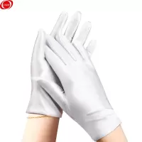 谋福 轻薄款高弹氨纶手套 舞蹈演出婚庆典礼仪手套护肤夏珠宝黄金店营业员手套 白色款 9862