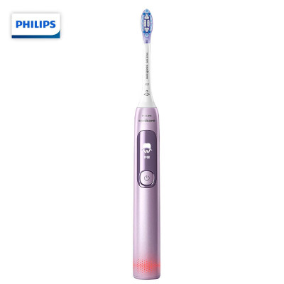 飞利浦(PHILIPS)[肖战同款]电动牙刷钻石7系 护龈刷 成人情侣款送男生/女友 生日礼物 HX3792/02锻光粉
