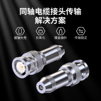 海乐2M两兆头BNC/Q9(75-2-1)视频接头公头 同轴电缆接头DDF射频线连接器10个装2M-BNC-2-1 1包