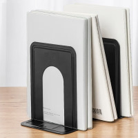 得力 6英寸金属铁书立架1片 黑色9271