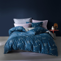 罗莱 亲肤细腻全棉磨毛秋冬双人床四件套保暖加厚